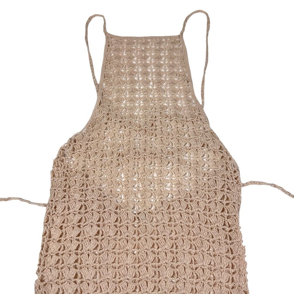 Cult Gaia Demi Knit Dress Sz XS Sheer Nude Luxury Swim Cover Up - Picture 8 of 15